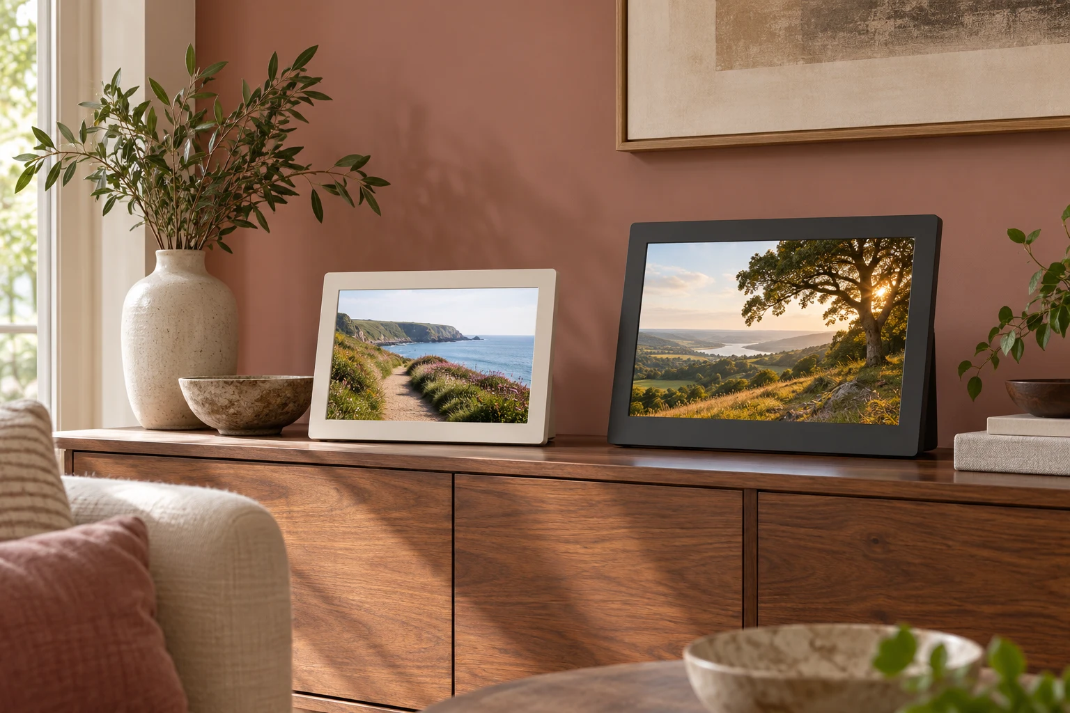 Digital photo display frames collection